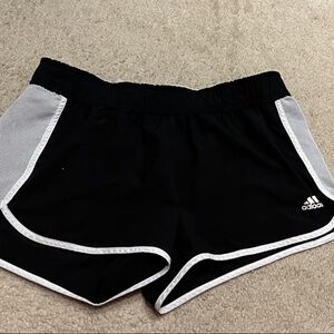 Adidas Black and White Athletic Shorts